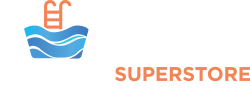 Pool supply super store - white logo